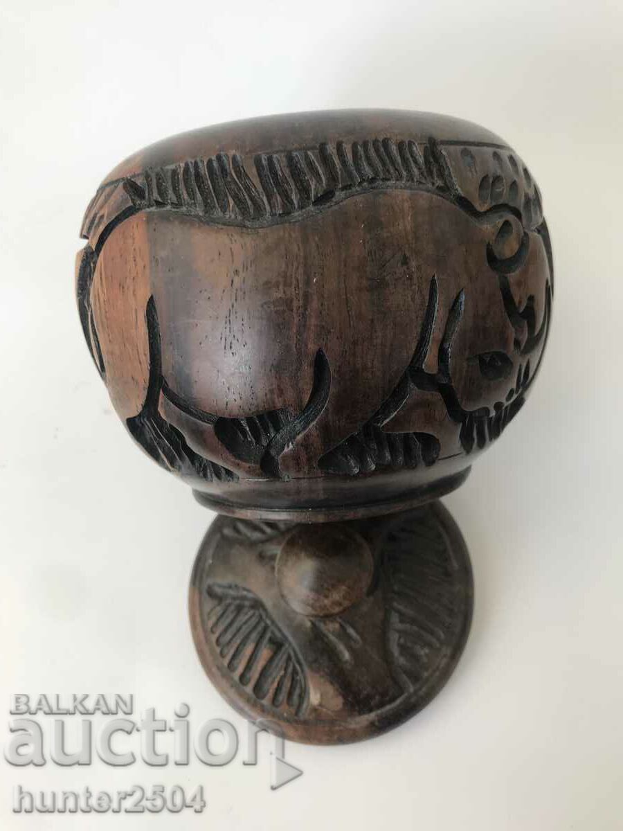 Bowl with lid-12/10 cm Africa - 5 Bowl with lid-12/10 cm Africa - 5