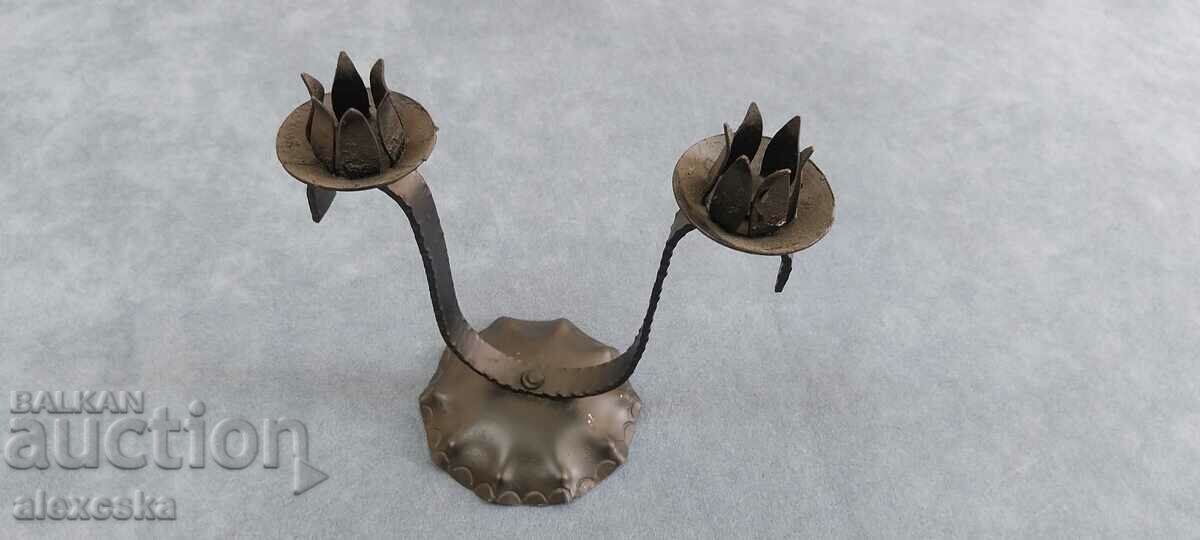Old candlestick - Wrought iron - 7 Old candlestick - Wrought iron - 7