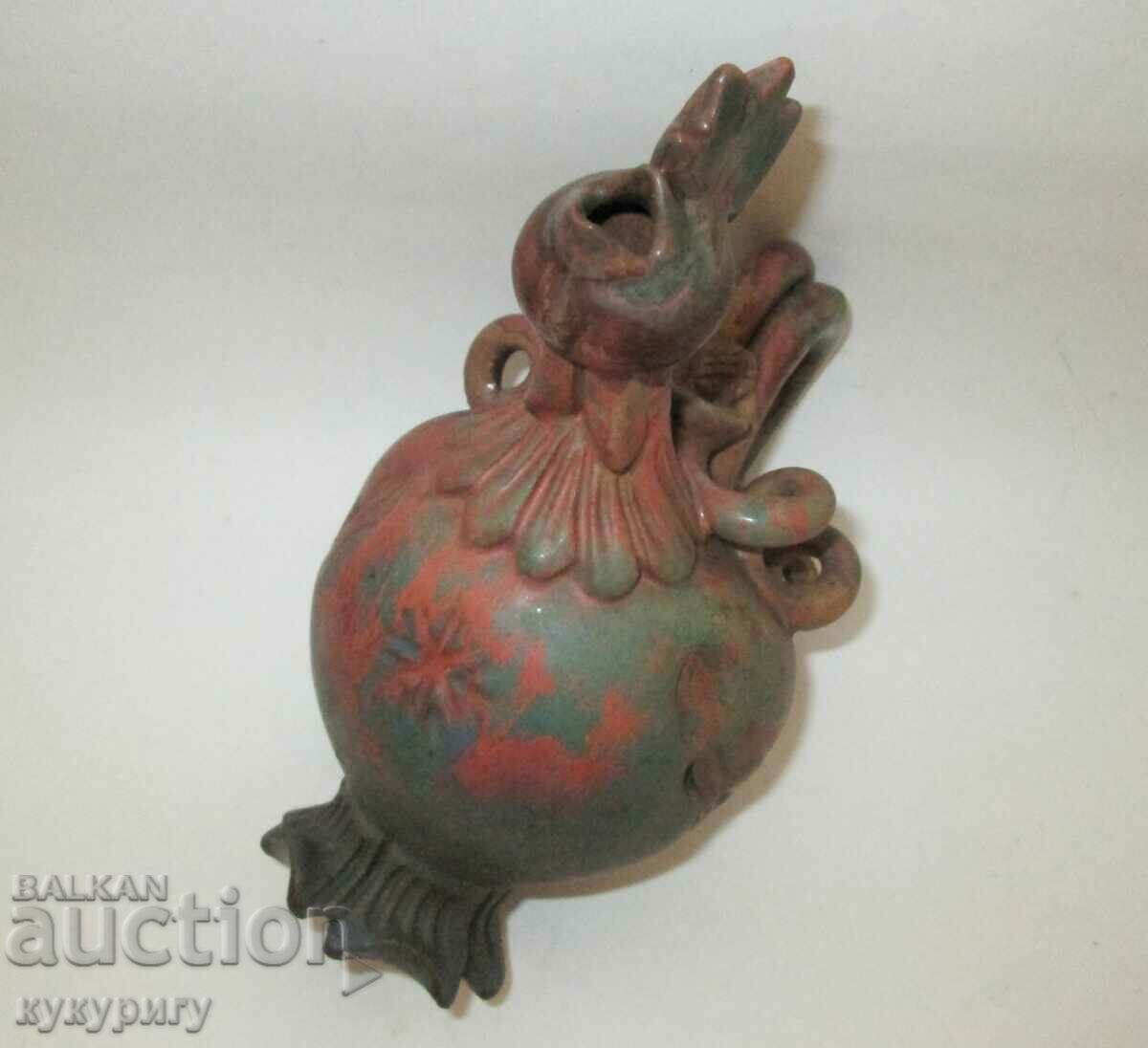 Delivery of Old author's ceramic vessel krondir ceramic jug rooster Delivery of Old author's ceramic vessel krondir ceramic jug rooster