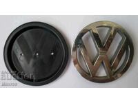 2-piece Volkswagen VW emblem with rubber seal