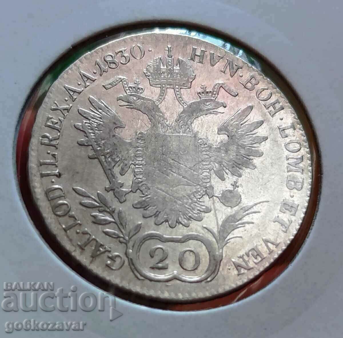 Delivery of Austria 20 Kreuzer 1830 Silver Top coin! Delivery of Austria 20 Kreuzer 1830 Silver Top coin!