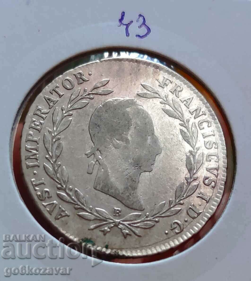 Austria 20 Kreuzer 1830 Silver Top coin!