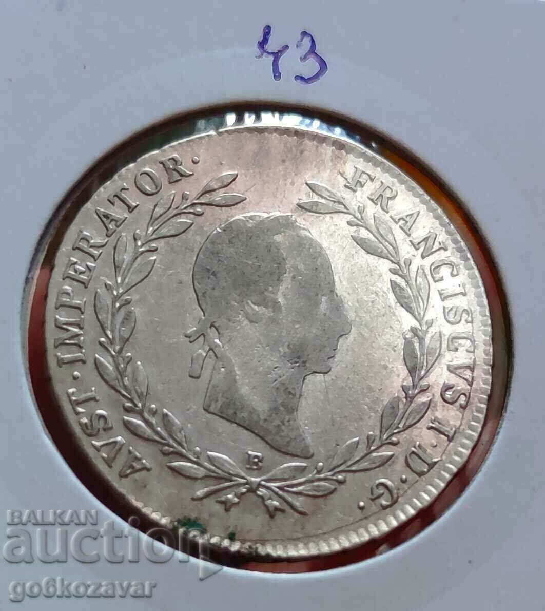 Austria 20 Kreuzer 1830 Silver Top coin!