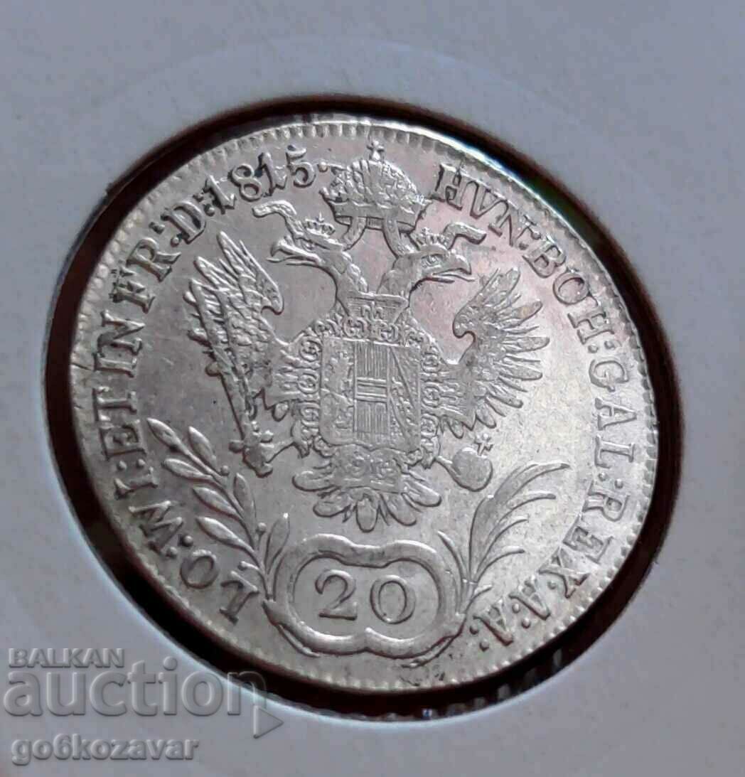 Delivery of Austria 20 Kreuzer 1815 Silver Top coin!