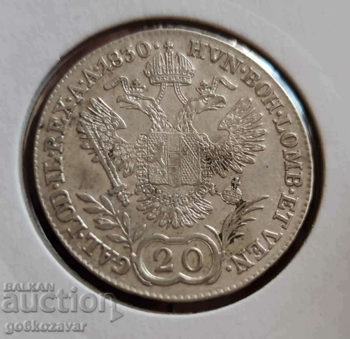 Delivery of Austria 20 Kreuzer 1830 Silver Top coin!