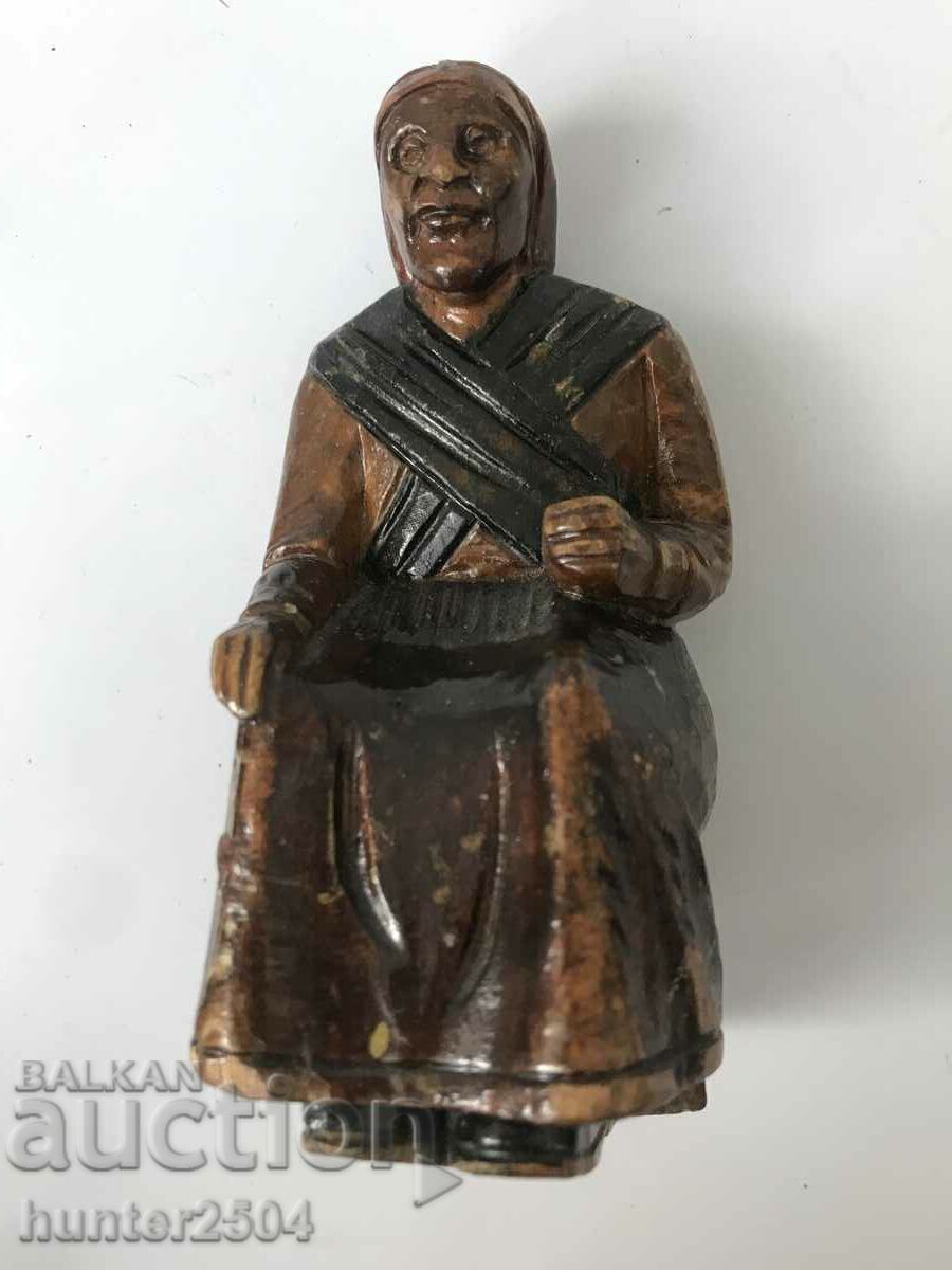 Licitație Bătrâni - Sculptură în lemn, 3 bucăți, Chili