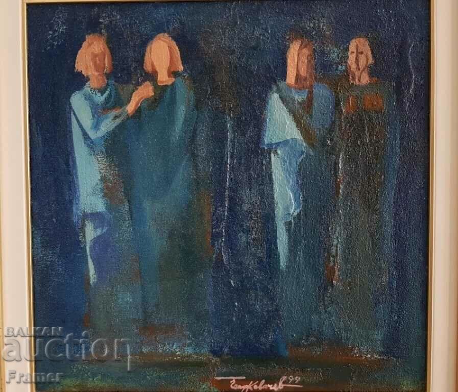 Georgi Kovachev Grishata Romance 1999. from an exhibition in Paris with price 2200.00 BGN | € 1124.84 Georgi Kovachev Grishata Romance 1999. from an exhibition in Paris with price 2200.00 BGN | € 1124.84