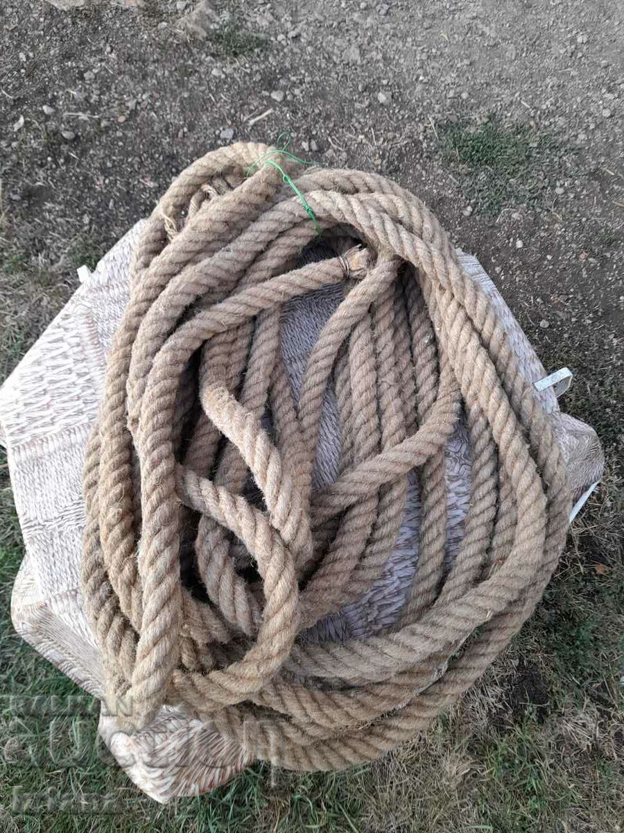Old hemp rope with price 200.00 BGN | € 102.26 Old hemp rope with price 200.00 BGN | € 102.26