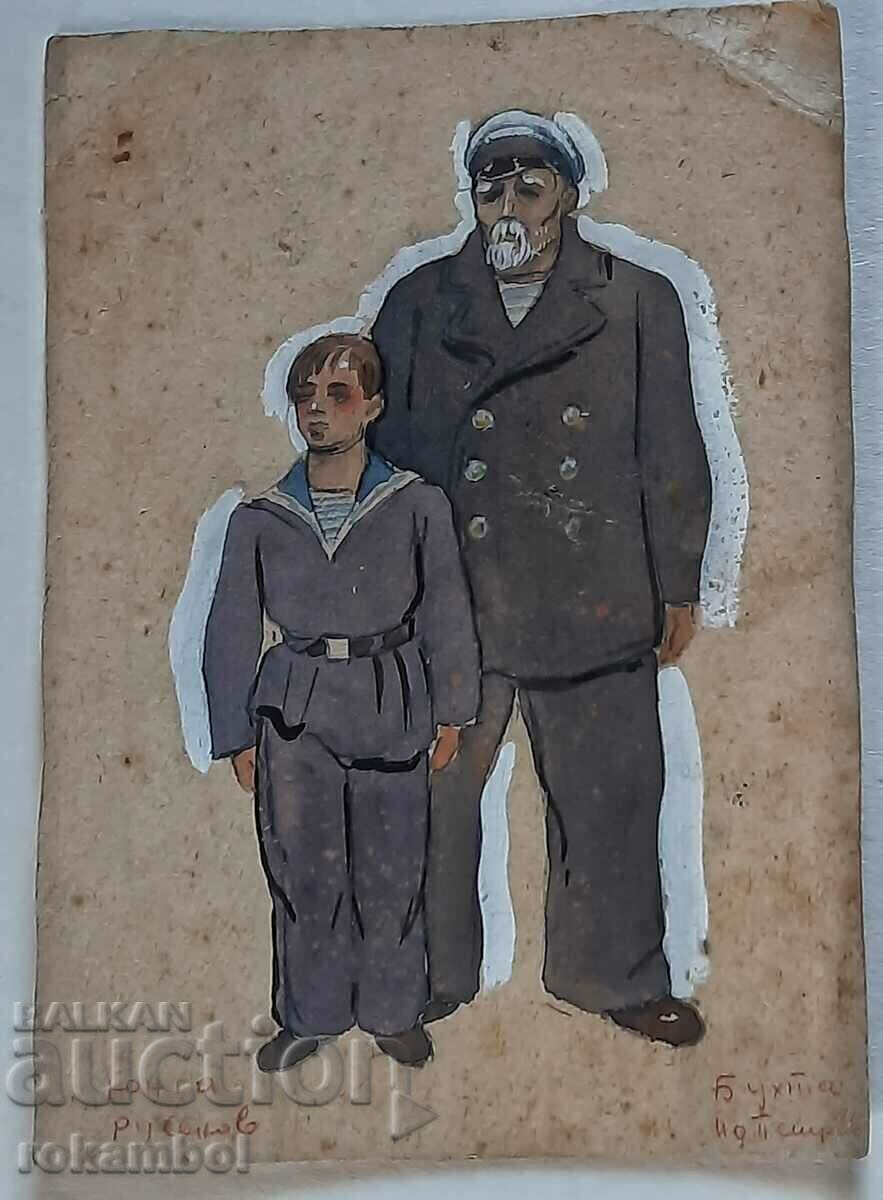 Gouache on the skin. Asen Popov, of the Varna actor Ideal Petrov - 7 Gouache on the skin. Asen Popov, of the Varna actor Ideal Petrov - 7