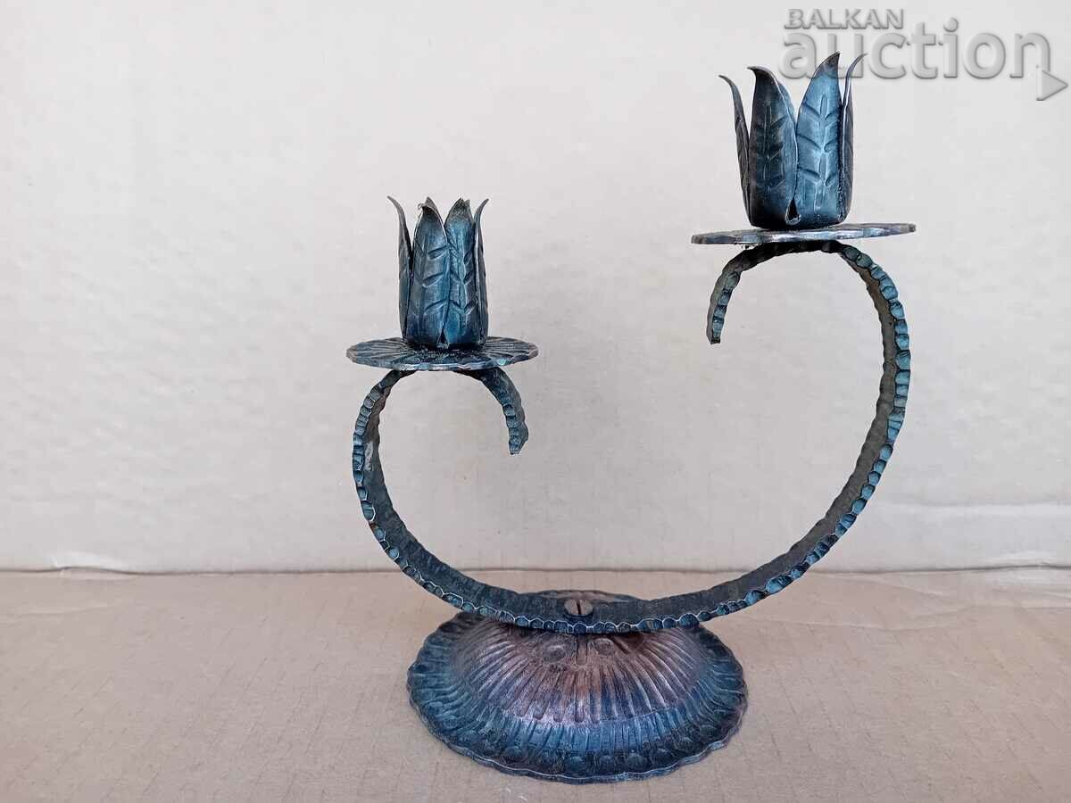 antique copper copper candle holder handmade with price 31.00 BGN | € 15.85 antique copper copper candle holder handmade with price 31.00 BGN | € 15.85