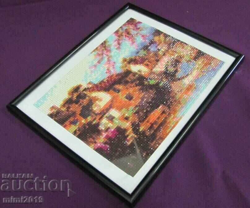 Livrarea Tapiserie mozaic cu rama Livrarea Tapiserie mozaic cu rama