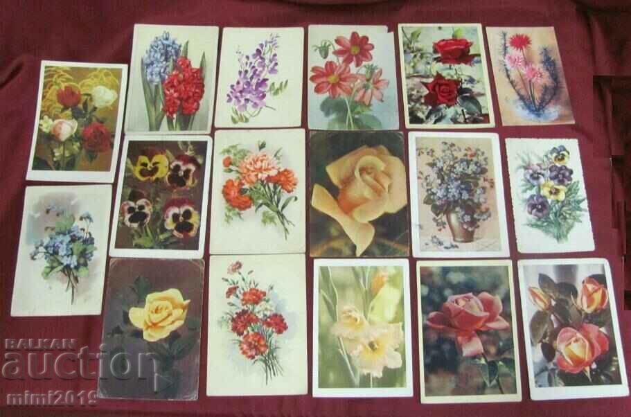 Postcards with Flowers - 6