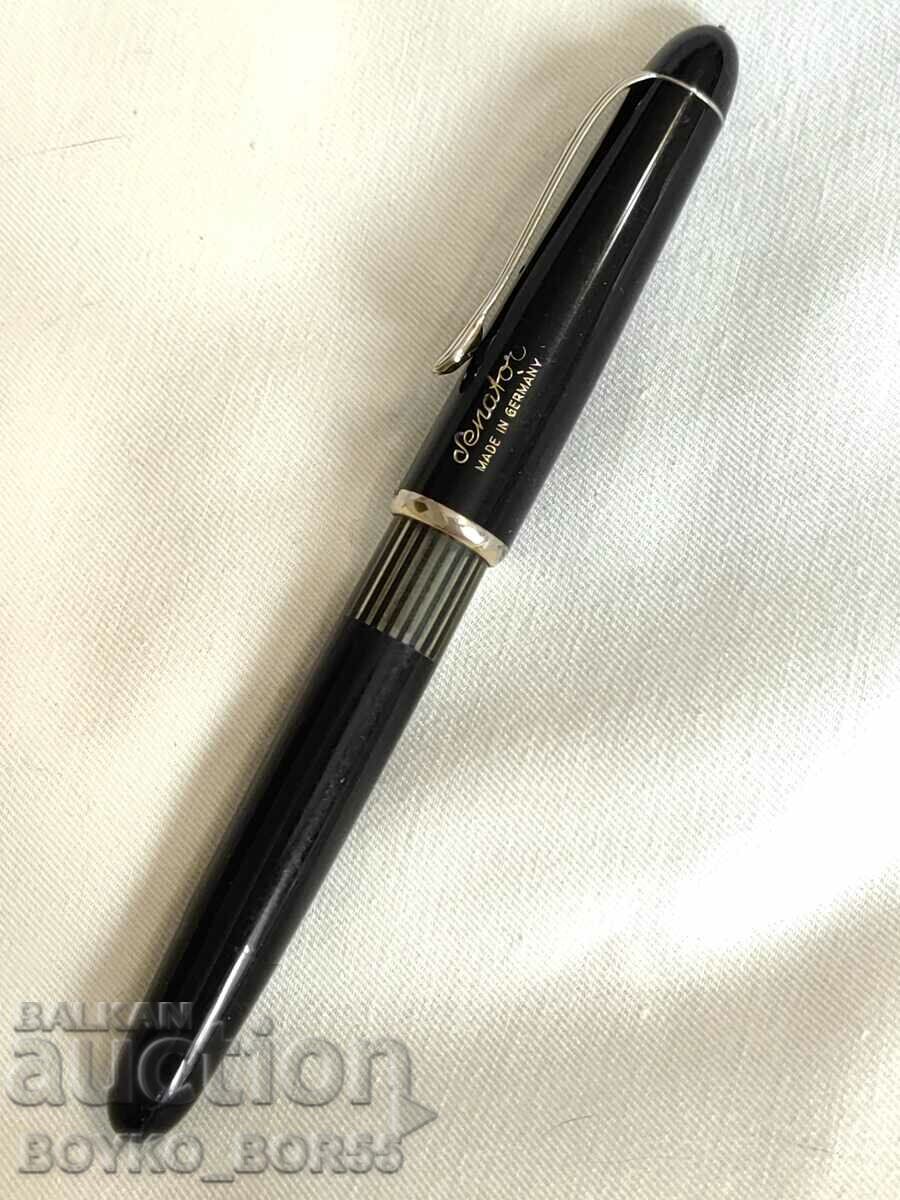 Vintage γερμανικό στυλό Senator EF με χρυσή μύτη 3