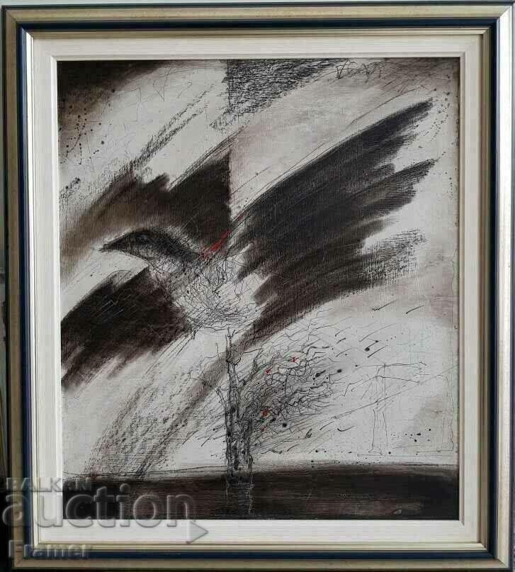 professor Gredi Assa The bird beautiful oil painting professor Gredi Assa The bird beautiful oil painting