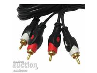 Audio video cable 2xRCA plugs Wireman 2RCA HQ, 10 meters