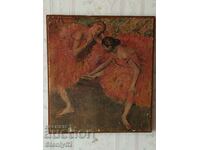Παλιά ζωγραφική λιθογραφία αναπαραγωγής του Edgar Degas