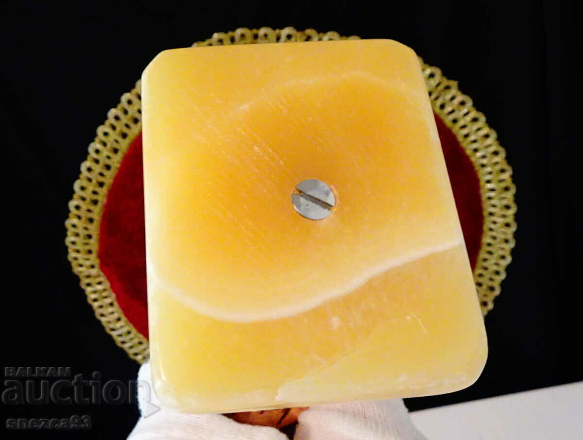 Copper statuette of Nefertiti, onyx. - 7