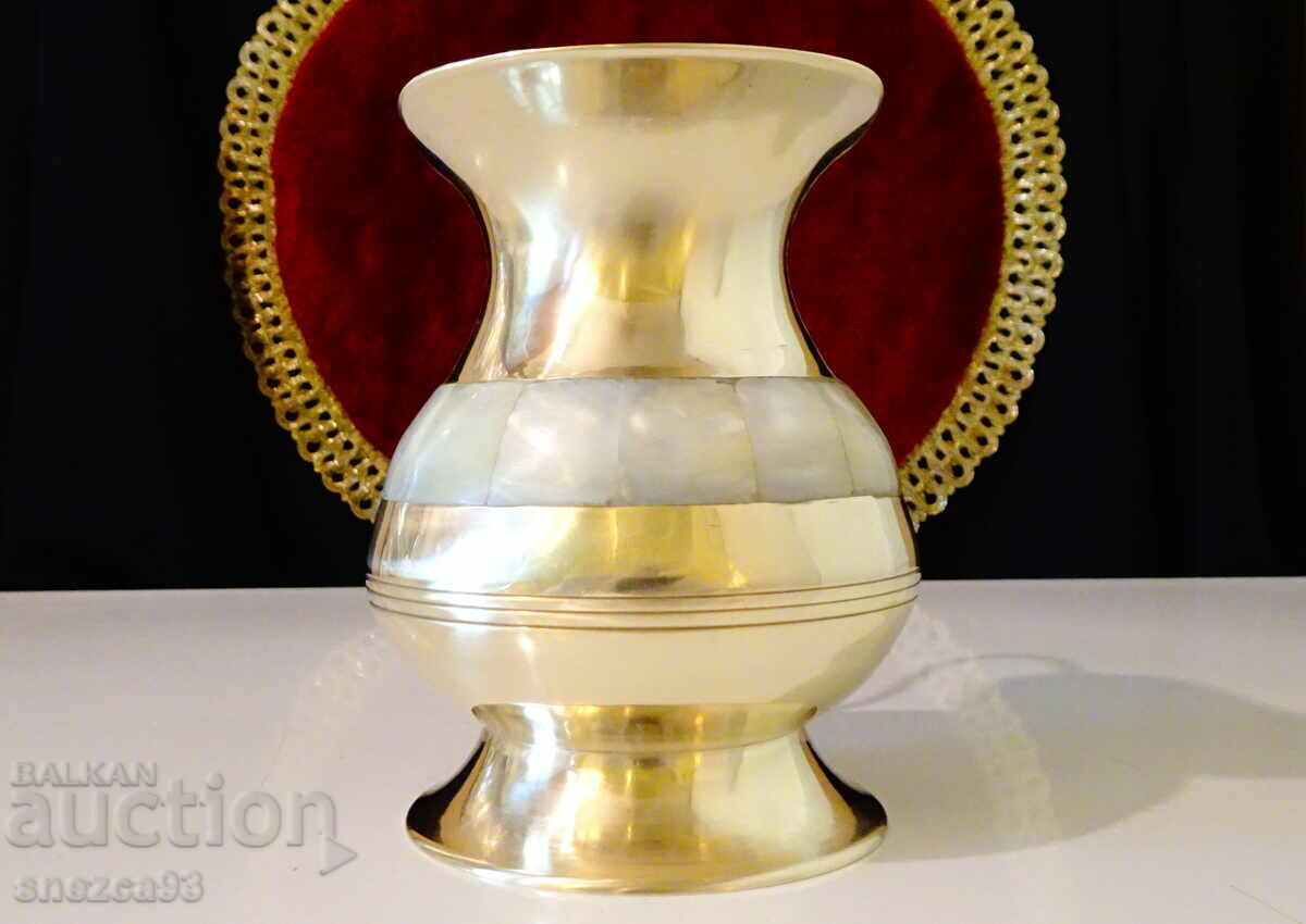 Bronze wine jug, natural mother-of-pearl with price 49.00 BGN | € 25.05