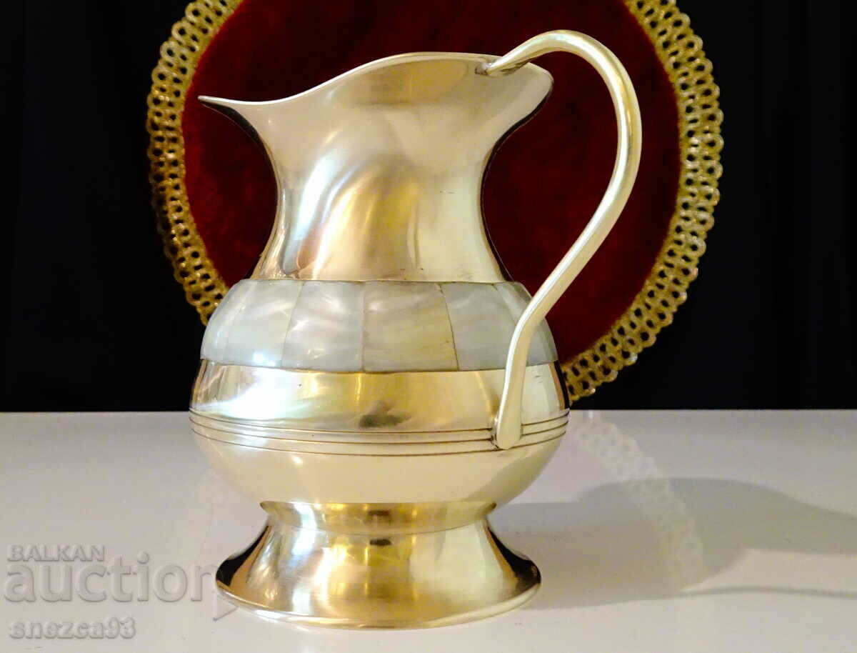 Delivery of Bronze wine jug, natural mother-of-pearl
