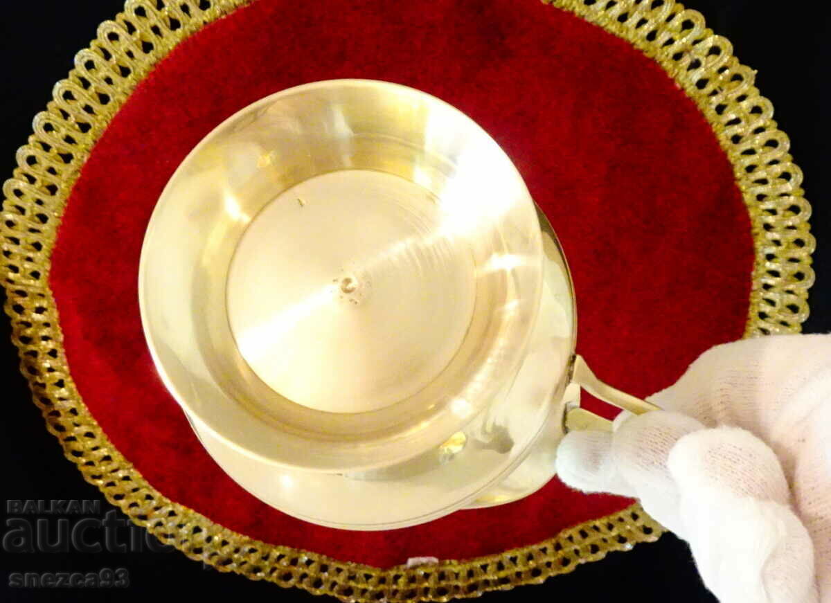 Bronze wine jug, natural mother-of-pearl - 5