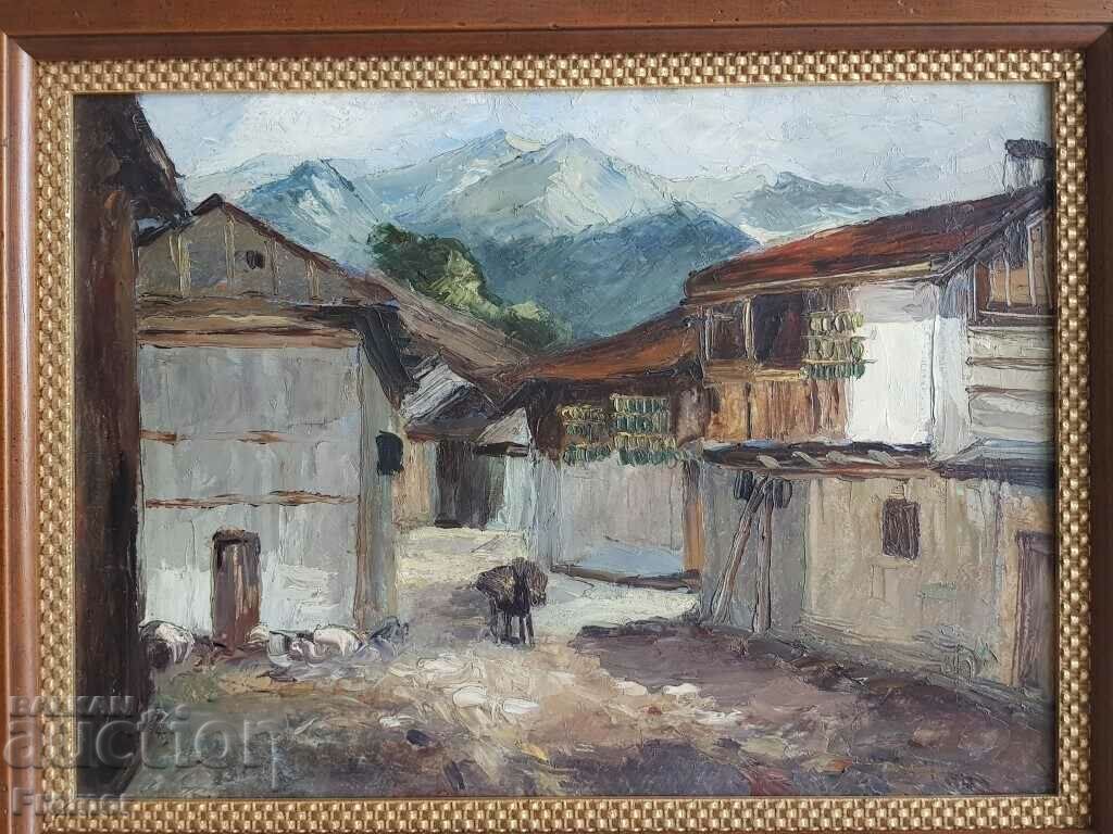 Danail Dechev 1891-1962 Landscape from the village of Belovo, 1930s, oil with price 4600.00 BGN | € 2351.94 Danail Dechev 1891-1962 Landscape from the village of Belovo, 1930s, oil with price 4600.00 BGN | € 2351.94