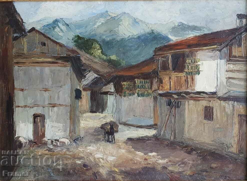 Auction Danail Dechev 1891-1962 Landscape from the village of Belovo, 1930s, oil Auction Danail Dechev 1891-1962 Landscape from the village of Belovo, 1930s, oil