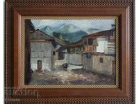 Danail Dechev 1891-1962 Peisaj din satul Belovo, anii 1930, ulei