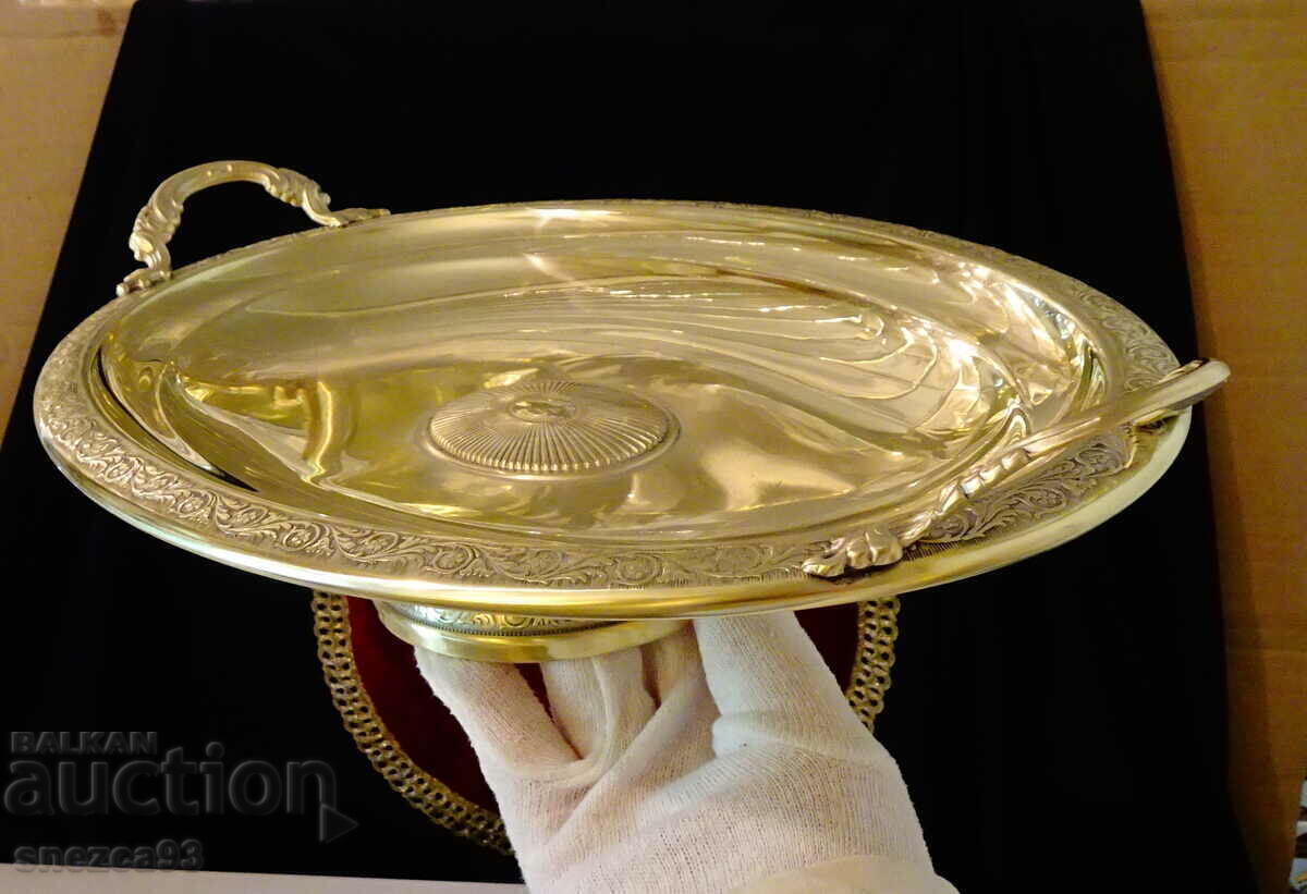 Bronze fruit bowl, platter Guido Galbiati - 7