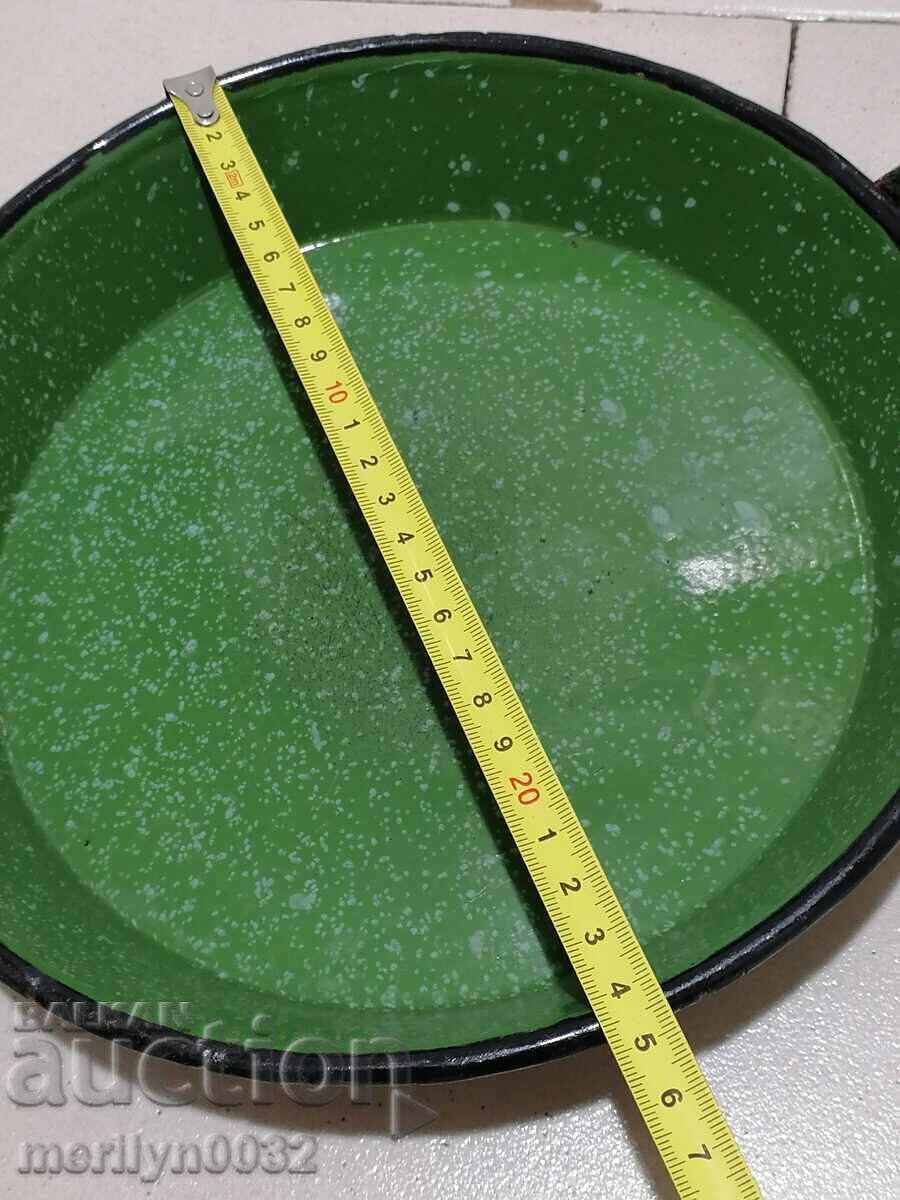 Enameled pan, pan, Kolarovgrad, early social - 6 Enameled pan, pan, Kolarovgrad, early social - 6