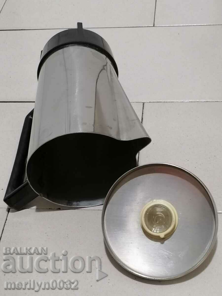 Old electric kettle USSR chrome nickel inox coffee pot kettle - 5