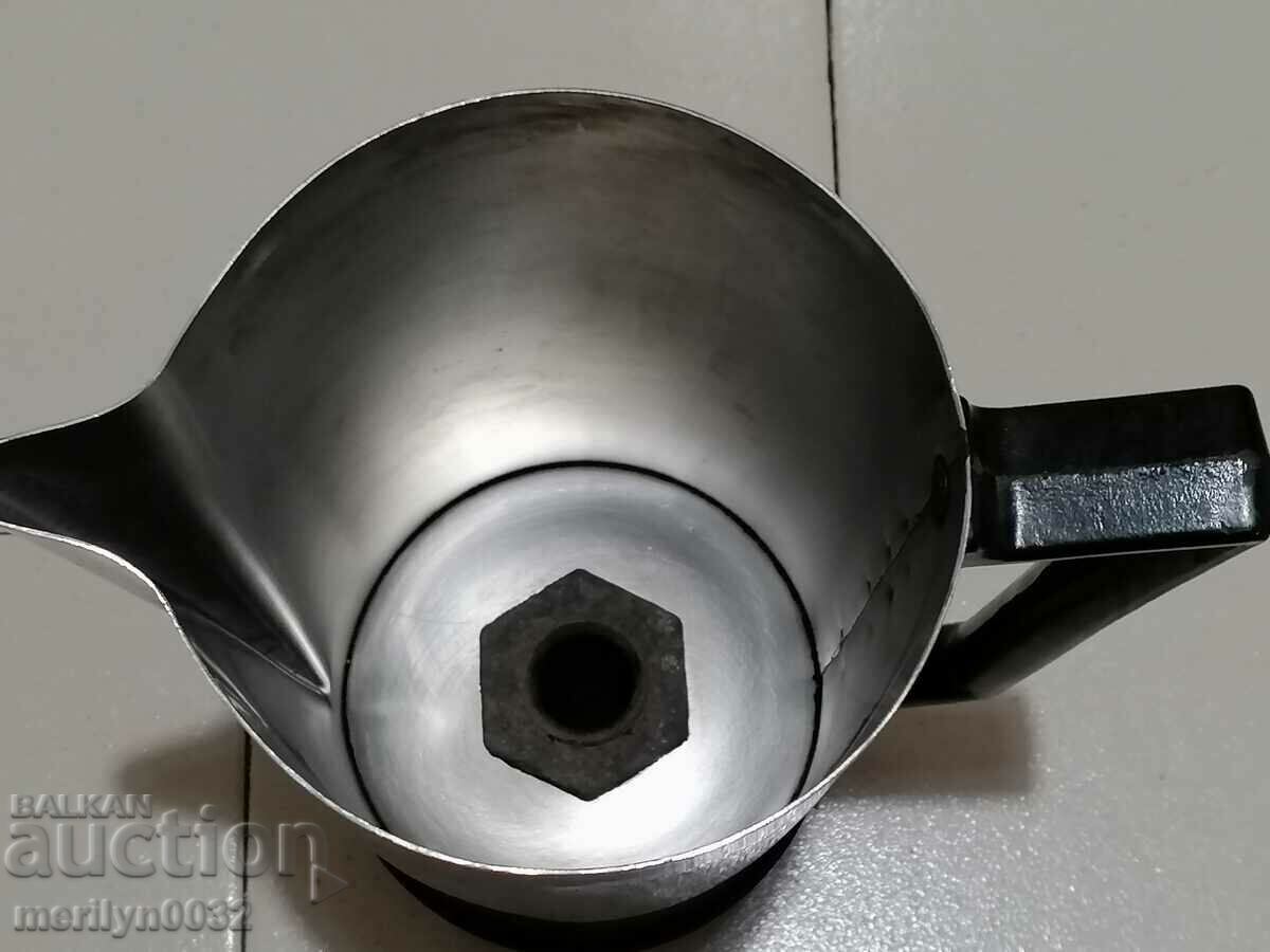 Old electric kettle USSR chrome nickel inox coffee pot kettle - 6