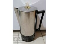 Old electric kettle USSR chrome nickel inox coffee pot kettle