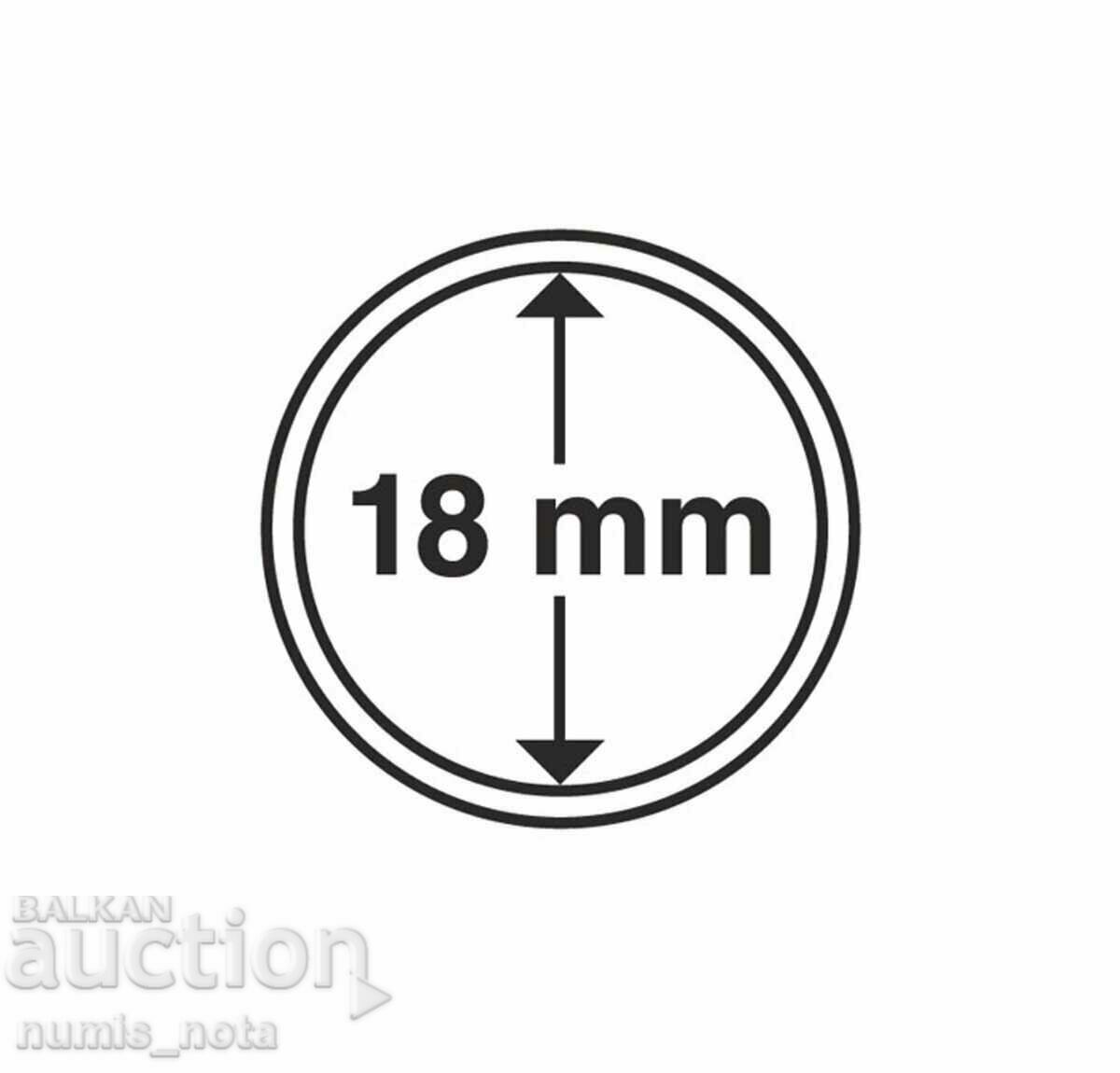 Auction  Coin capsules Leuchtturm Grips - 18 mm.