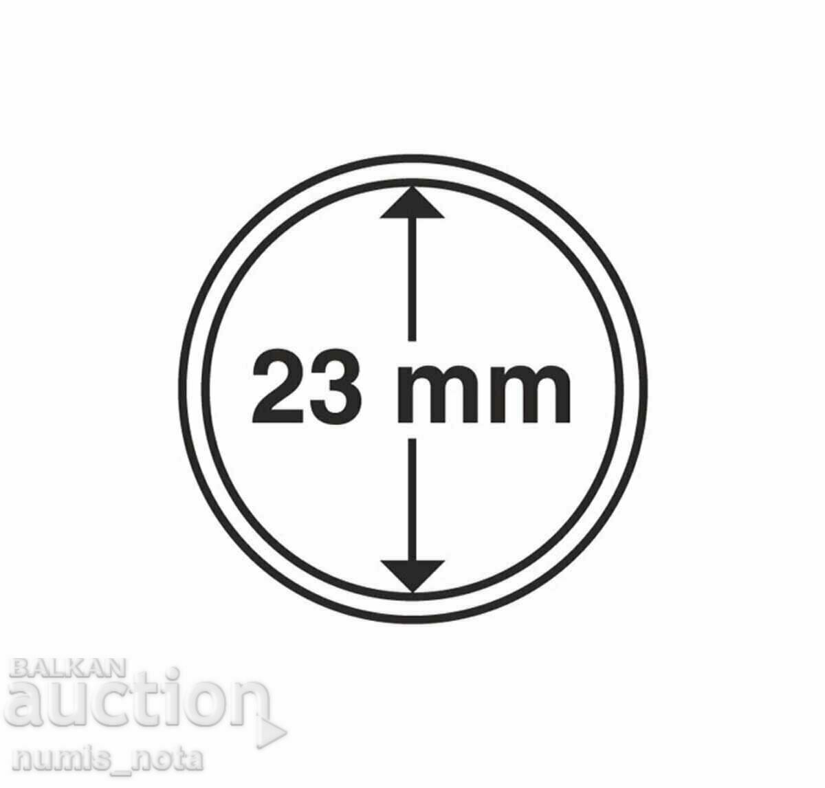 Licitație Capsule pentru monede Leuchtturm Grips - 23 mm.