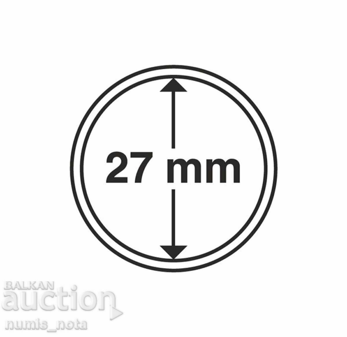 Auction Coin Capsules Leuchtturm Grips - 27mm. Auction Coin Capsules Leuchtturm Grips - 27mm.