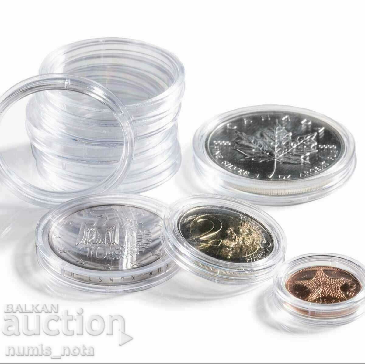 Coin Capsules Leuchtturm Grips - 28mm. with price 9.50 BGN | € 4.86 Coin Capsules Leuchtturm Grips - 28mm. with price 9.50 BGN | € 4.86