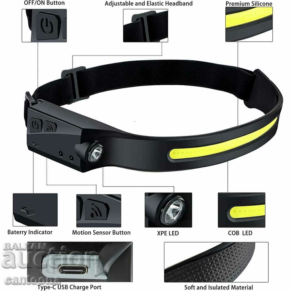 Δημοπρασία Κεφαλή LED COB+XPE, τύπος ταινίας, αισθητήρας κίνησης, Τύπος C Δημοπρασία Κεφαλή LED COB+XPE, τύπος ταινίας, αισθητήρας κίνησης, Τύπος C