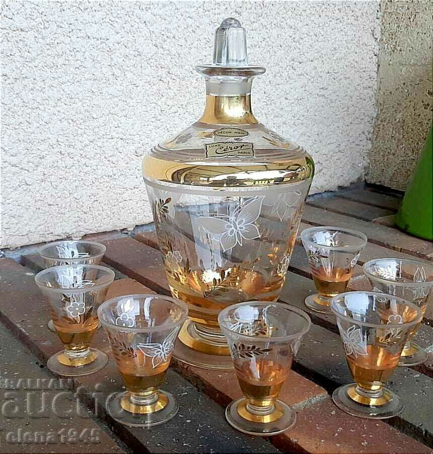 Service for brandy, liqueur