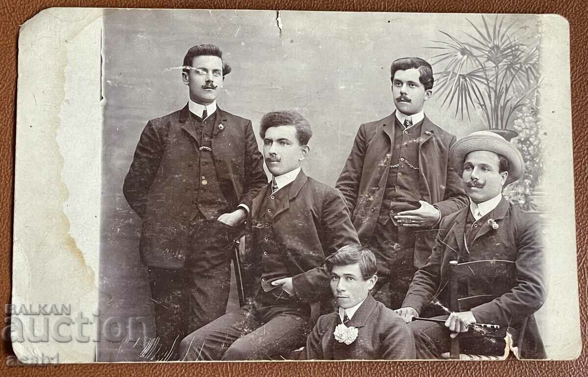 Studio photography of five men with price 9.99 BGN | € 5.11 Studio photography of five men with price 9.99 BGN | € 5.11