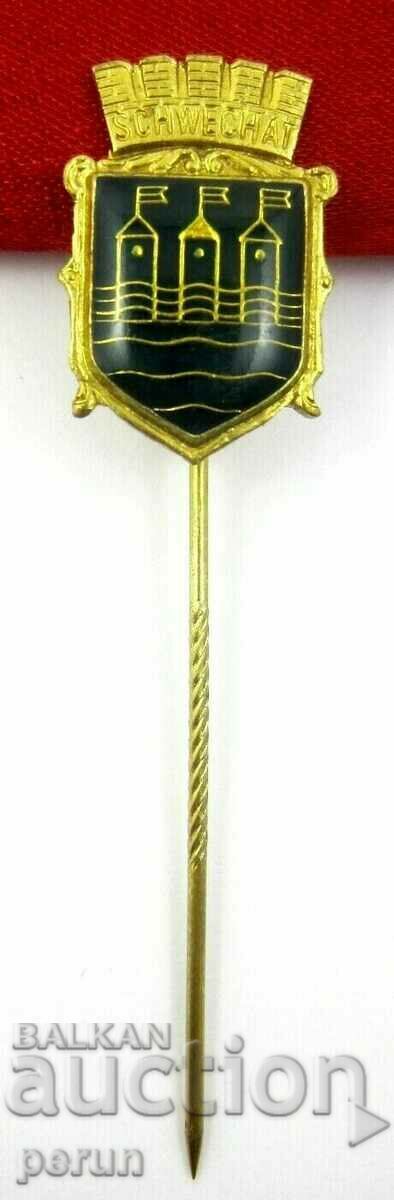 SCHWEHAT Austria Coat of Arms Emblem Old Badge with price 5.99 BGN | € 3.06 SCHWEHAT Austria Coat of Arms Emblem Old Badge with price 5.99 BGN | € 3.06
