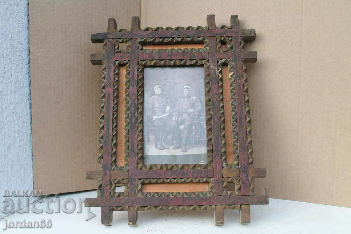 Old photo frame / First World War / 1914