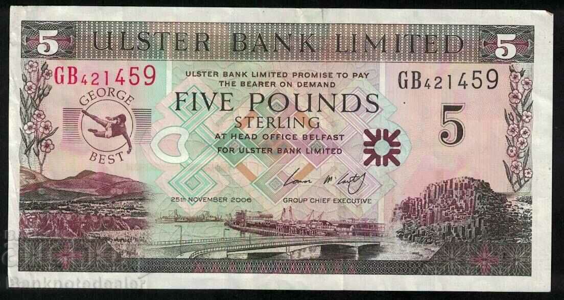 Irlanda de Nord 5 Pounds 2006 Ulster Bank Pick 337 Ref 1459