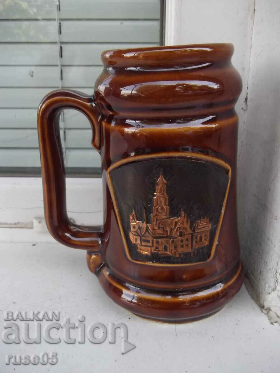 Mug "WROCŁAW" ceramic new with copper applications with price 10.00 BGN | € 5.11 Mug "WROCŁAW" ceramic new with copper applications with price 10.00 BGN | € 5.11