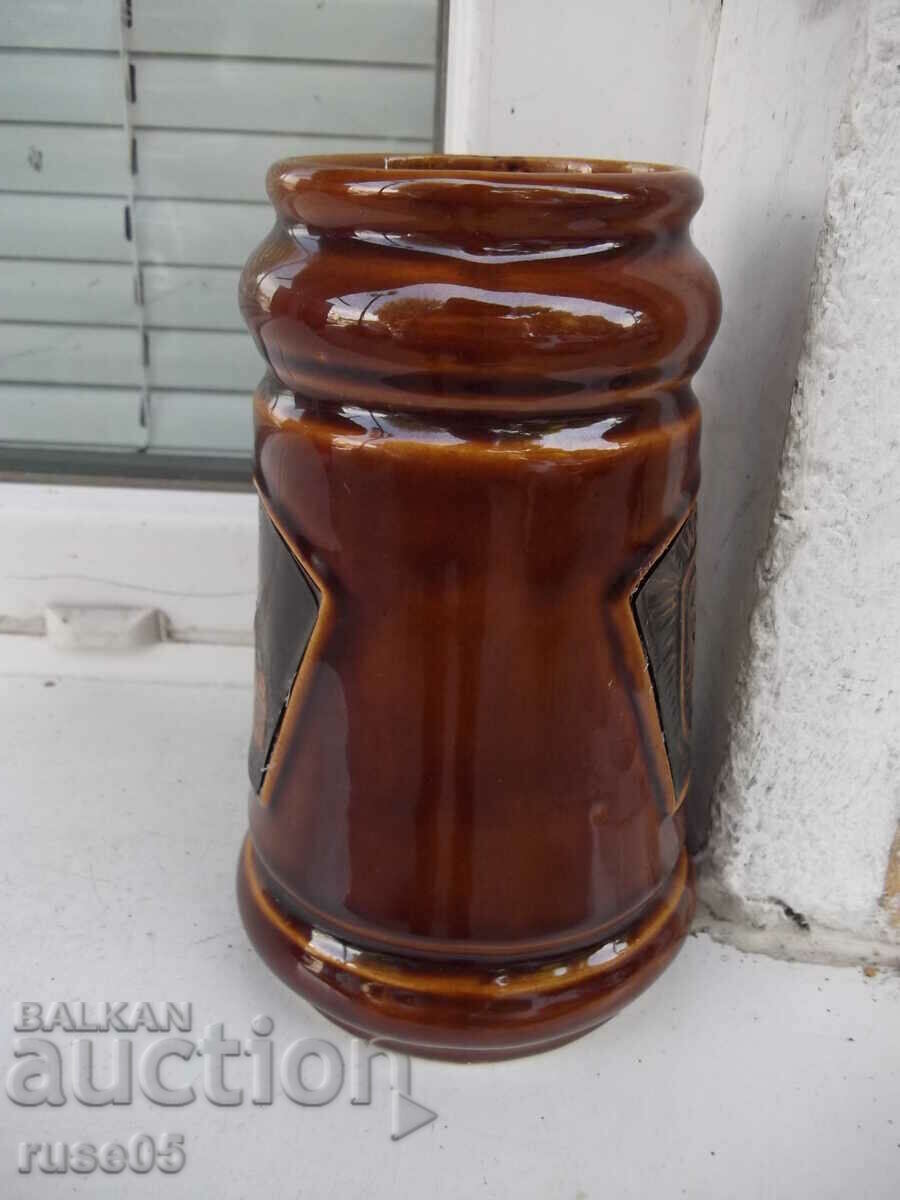 Auction Mug "WROCŁAW" ceramic new with copper applications Auction Mug "WROCŁAW" ceramic new with copper applications