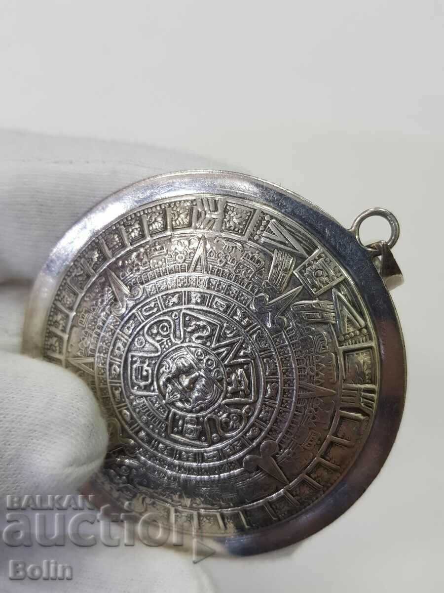 Solid silver medallion Mexico 925 pr. STERLING - 5 Solid silver medallion Mexico 925 pr. STERLING - 5