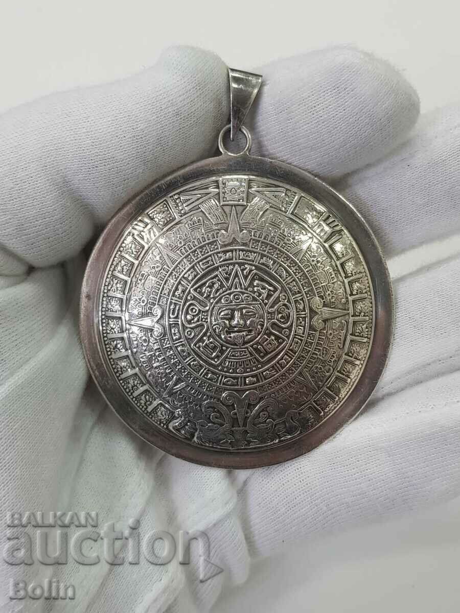 Solid silver medallion Mexico 925 pr. STERLING - 7 Solid silver medallion Mexico 925 pr. STERLING - 7