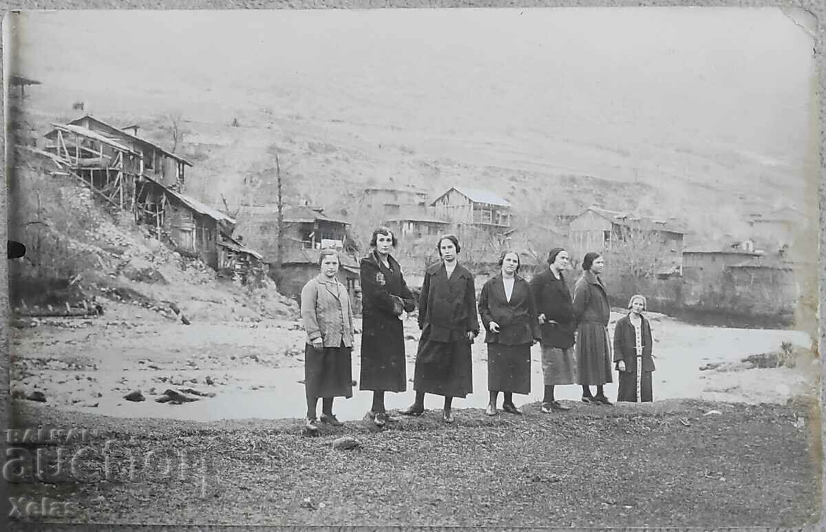 Παλιό καρτ ποστάλ φωτογραφικό χωριό της Ρίλα 1926
