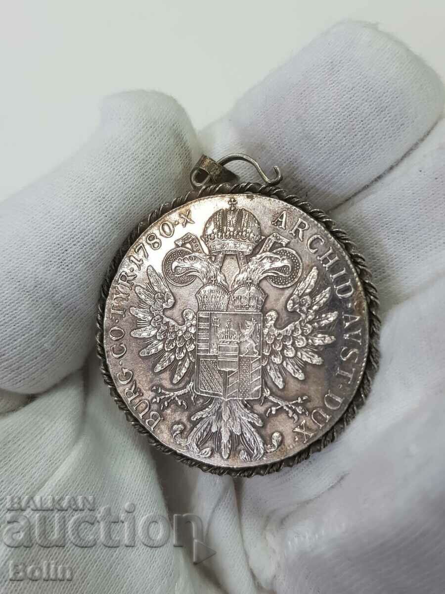 1780 Silver Austrian Coin Medallion - 6 1780 Silver Austrian Coin Medallion - 6