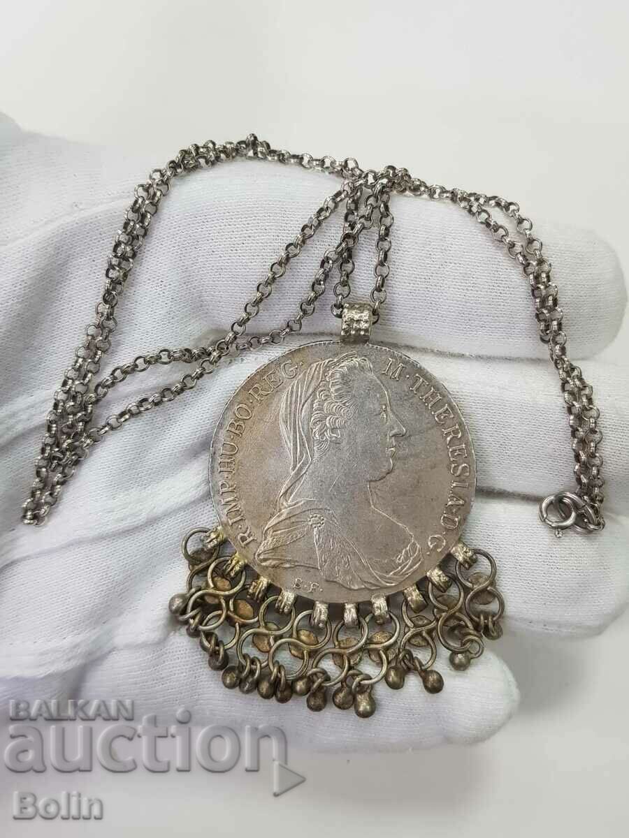 1780 Silver Austrian Coin Medallion - 5 1780 Silver Austrian Coin Medallion - 5