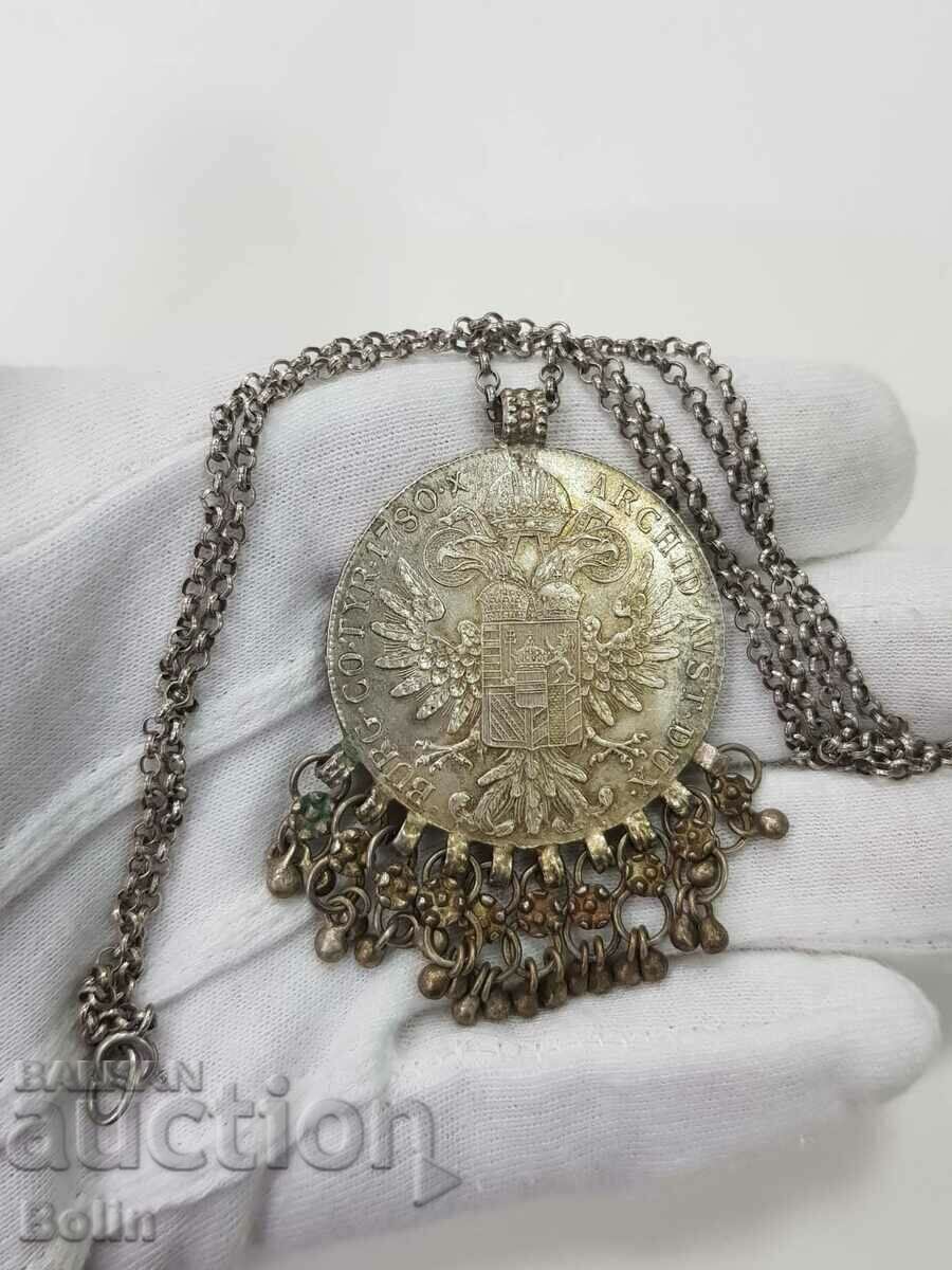 1780 Silver Austrian Coin Medallion - 6 1780 Silver Austrian Coin Medallion - 6